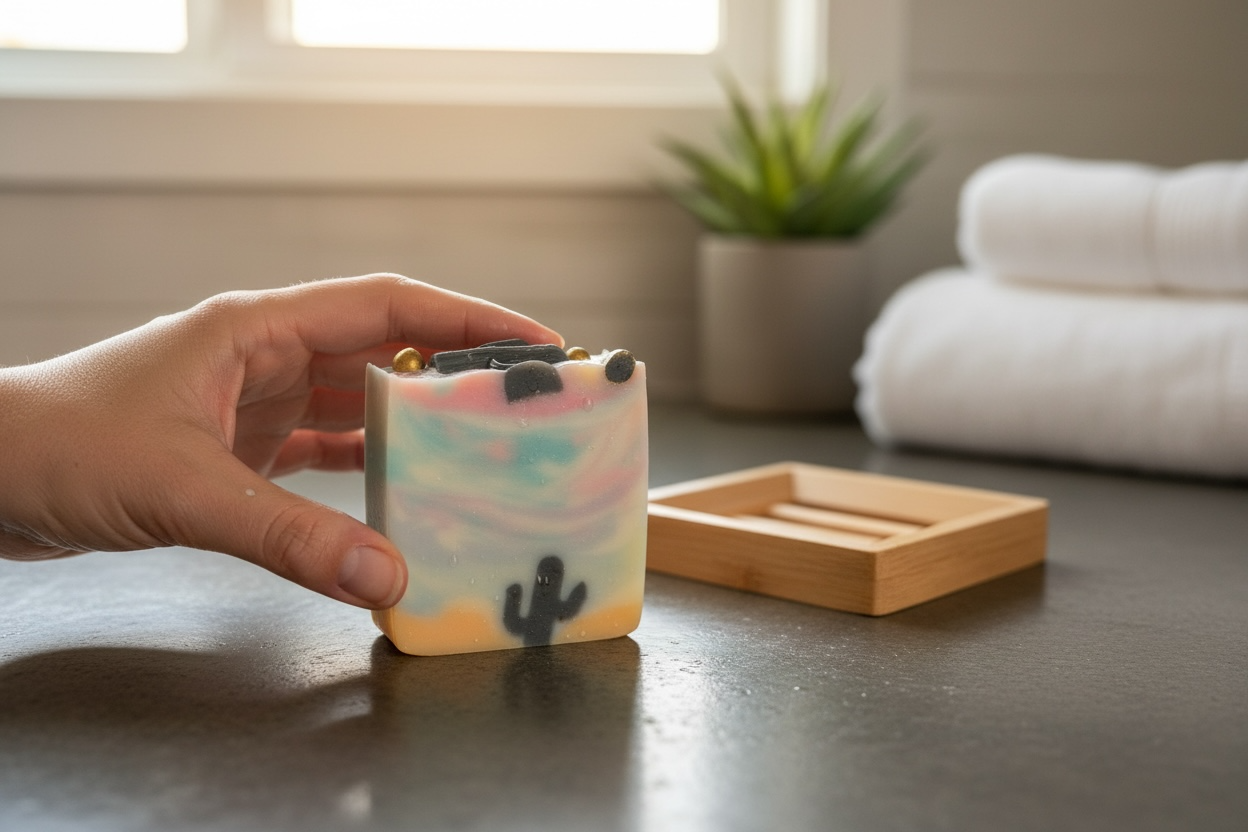 Midnight Desert Bloom Tallow Soap with Lavender, Patchouli & Sandalwood Essential Oils