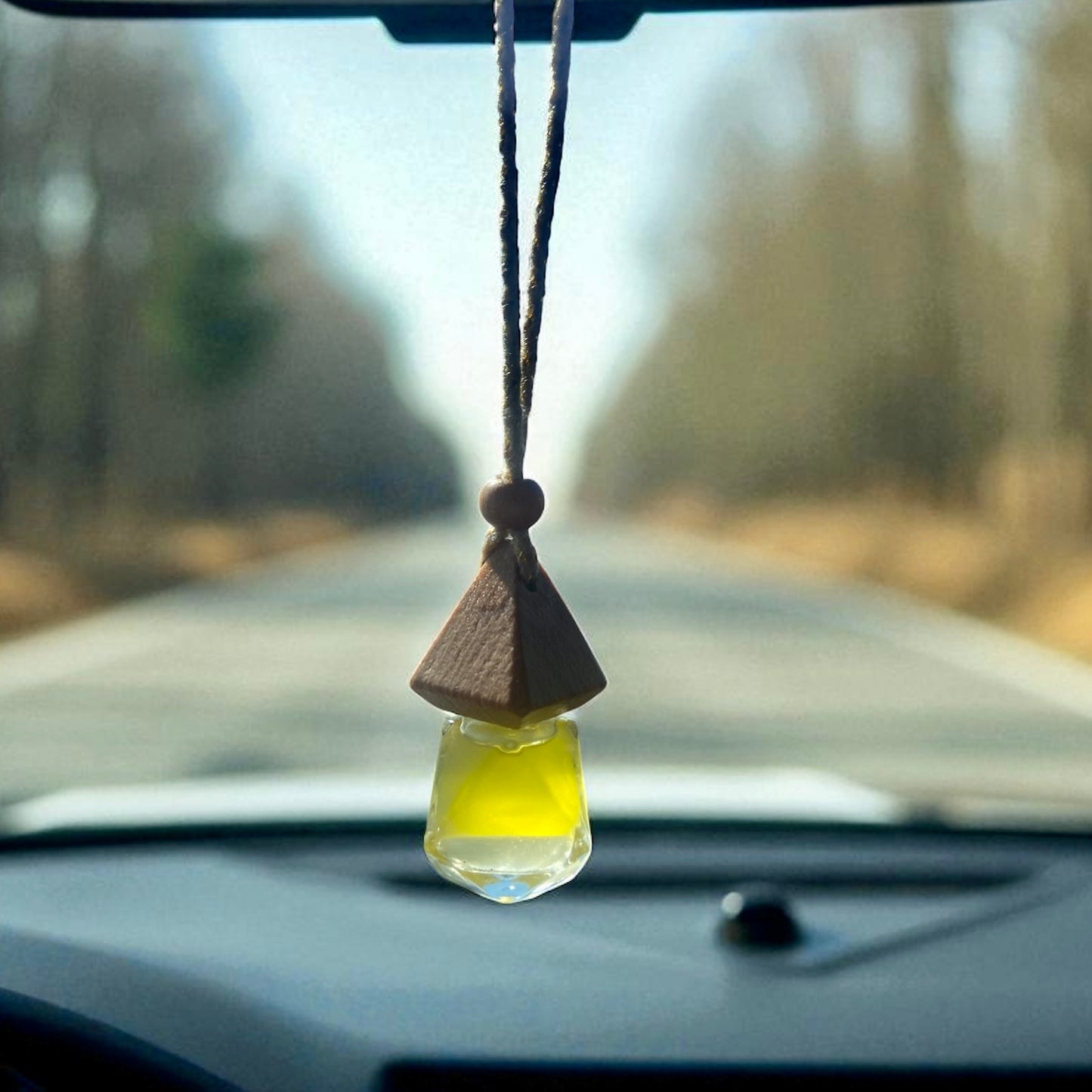 Hanging Glass & Wood Defuser with Essential and Fragrance Oils for Car, Home, Work Makes a Great Gift House x Bouse