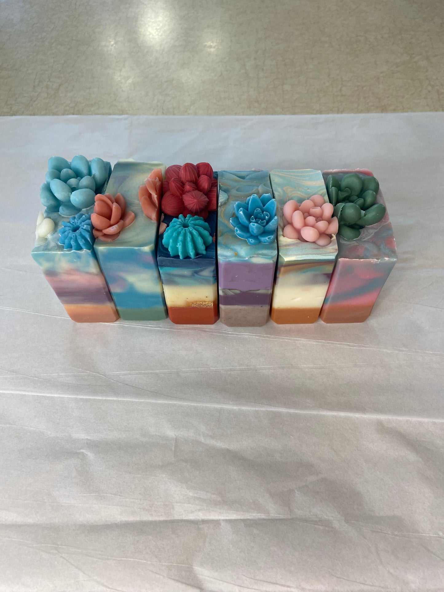 One of a Kind Soap Gift Box Made with Essential Oils 6 Pack