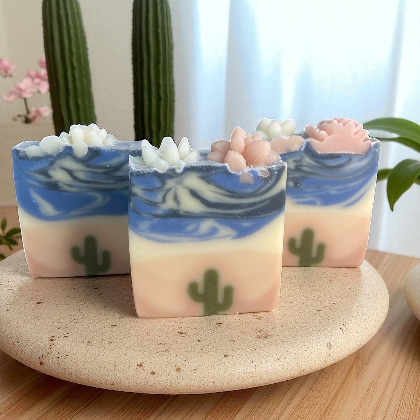 Desert Bloom Arizona Themed Tallow Soap with Essential Oils