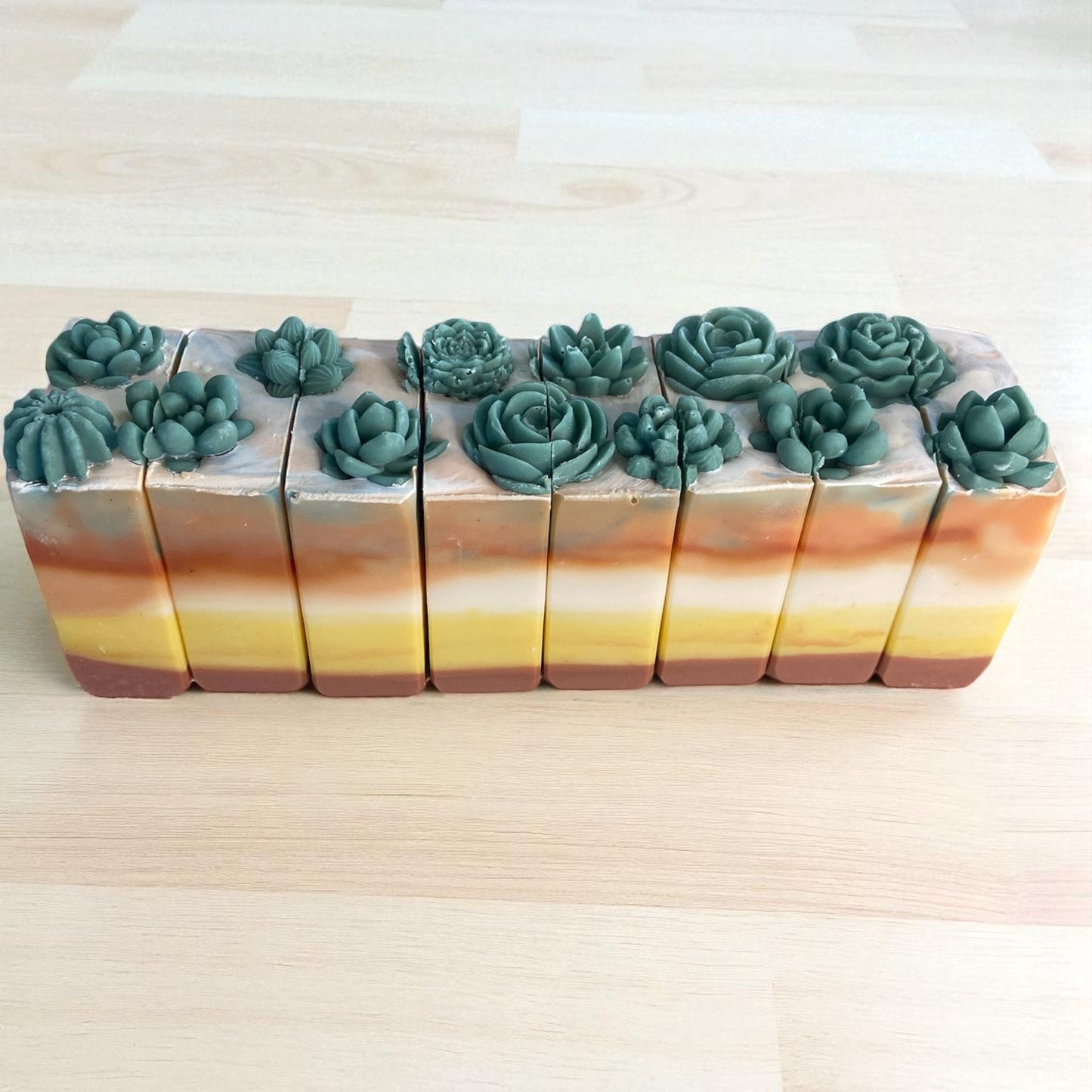 Creamy Orange Sunset Arizona Themed Tallow Soap with Essential Oils