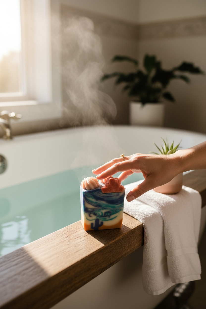 Arizona Desert Morning Sky Tallow Soap with Essential Oils