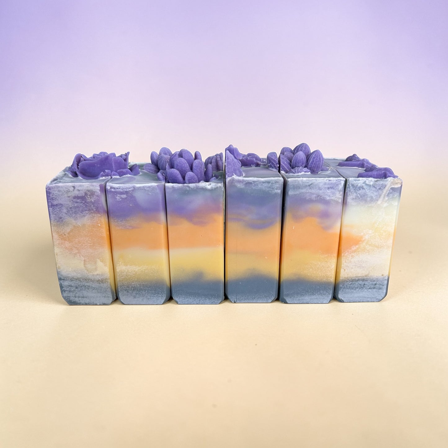 Tipsy Cactus~One Too Many Arizona Sunsets Artisan Tallow Soap with Lavender, Frankincense & Cedar wood Essential Oils