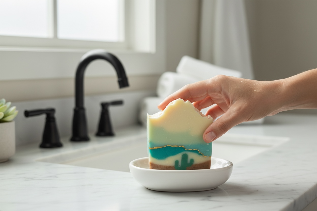 Desert Oasis Breeze Tallow Soap with Rosemary , Tea Tee, Lemongrass & Lavender Essential Oils