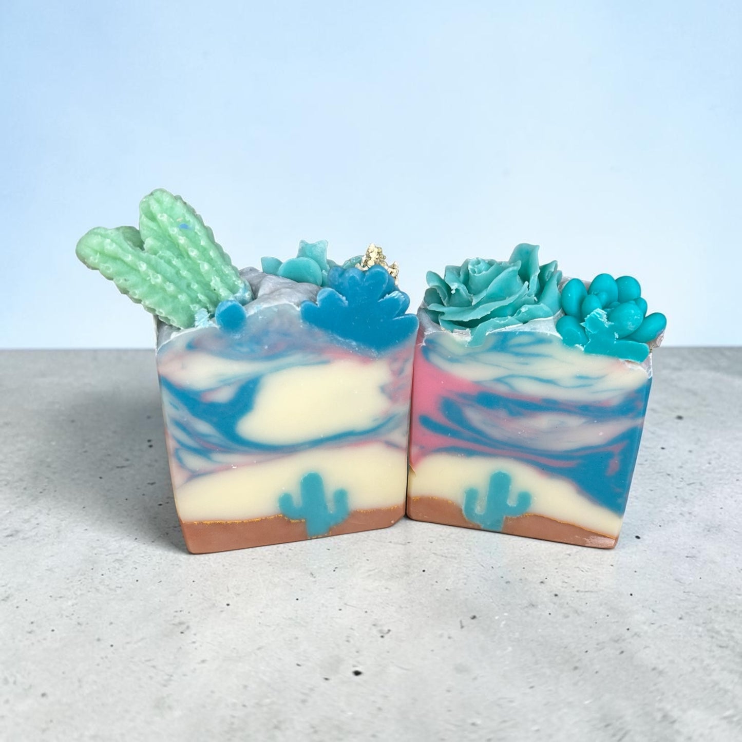 Cotton Candy Skies – Artisan Desert Inspired Soap with Lavender, Frankincense, and Litsea Essential Oils