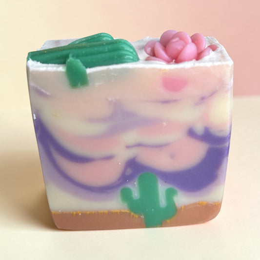 Arizona at Sunset Soap – Lavender, Rosemary, Tea Tree & Eucalyptus Essential Oil Soap | Handmade Desert Inspired Bar