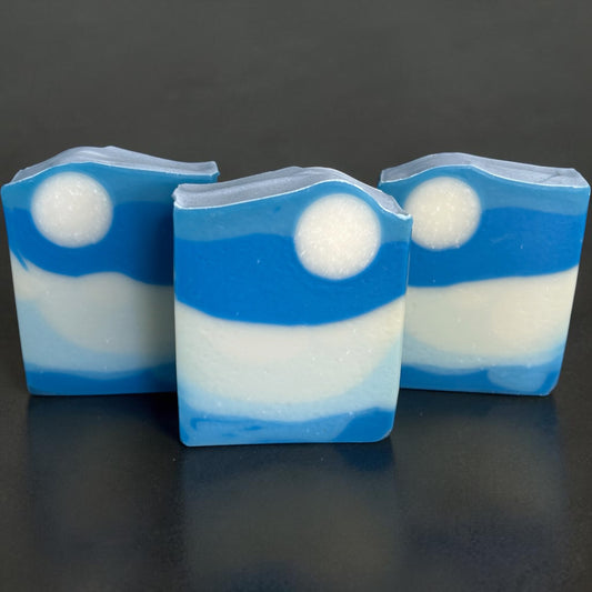 Moon Rising – Natural Sage Rosemary Tea Tree Soap | Handmade Cold Process Tallow Soap Bar with Essential Oils