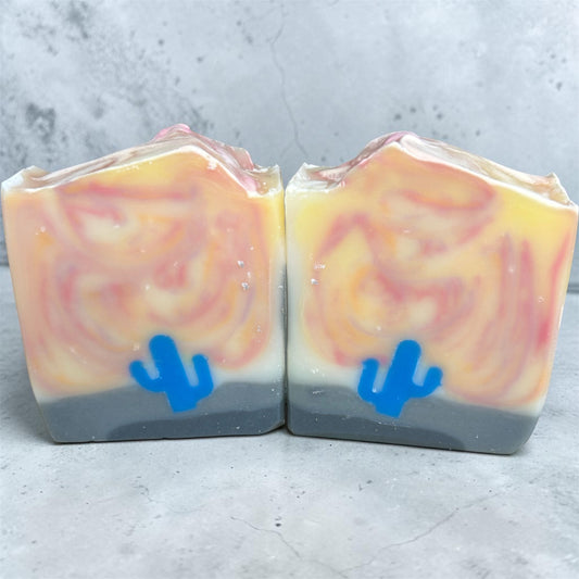 Phoenix Rising – Arizona Desert Cactus Soap | Artisan Handmade Tallow Soap with Anise, Cedar wood & Lemongrass Essential Oils