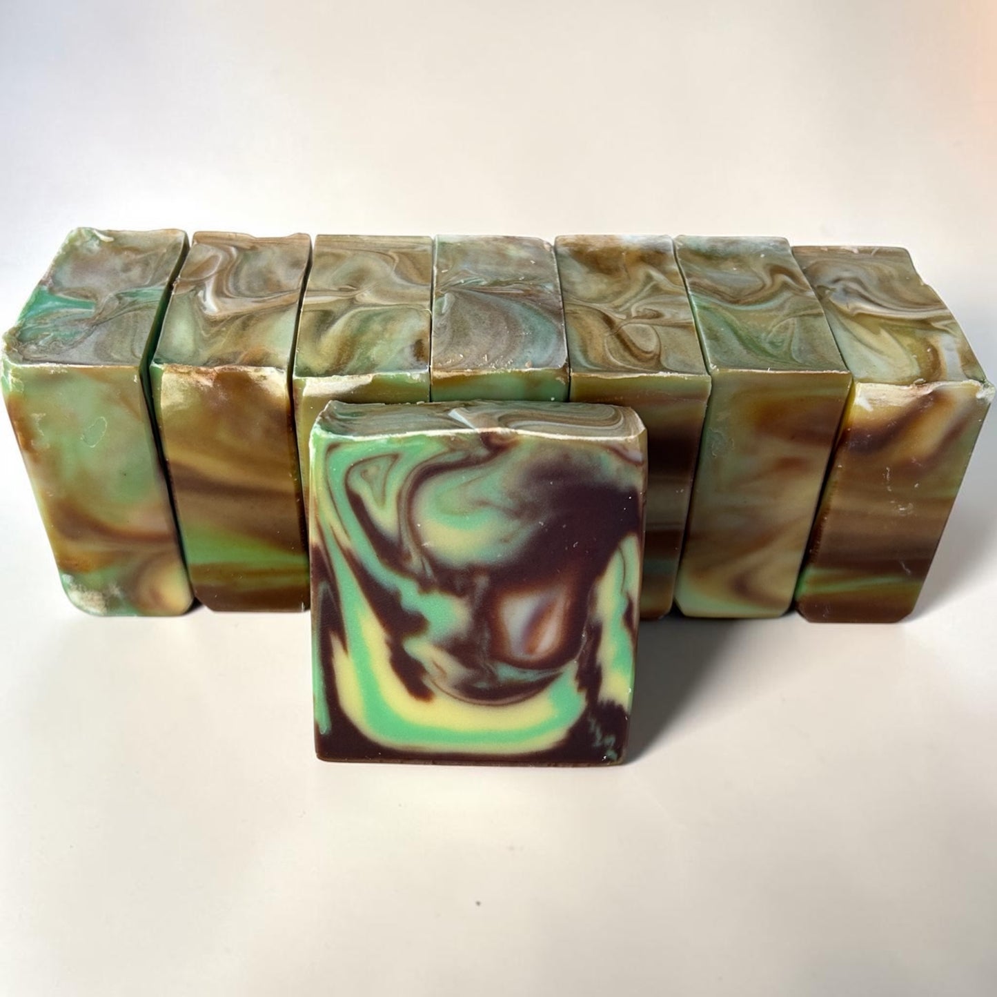 Cedar Citrus Swirl Tallow Soap | Lemongrass & Cedarwood Handmade Artisan Soap
