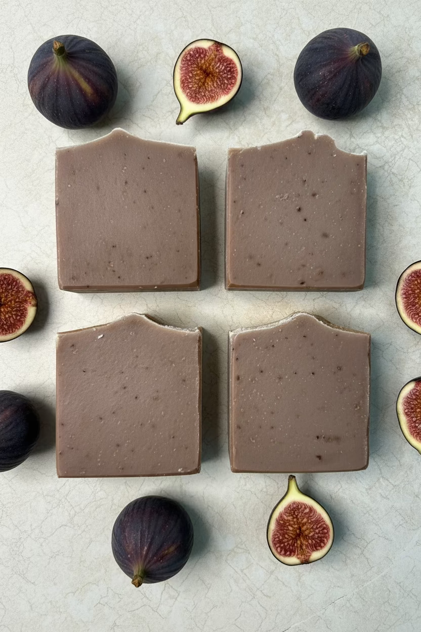Lavender Vanilla Fig & Honey Goat Milk Tallow Soap with Essential Oils