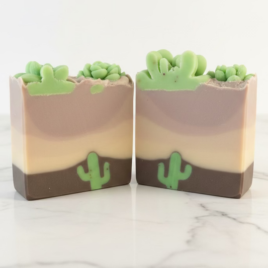 Desert Fig & Lavender Tallow Soap | Handmade Lavender & Lemongrass Soap