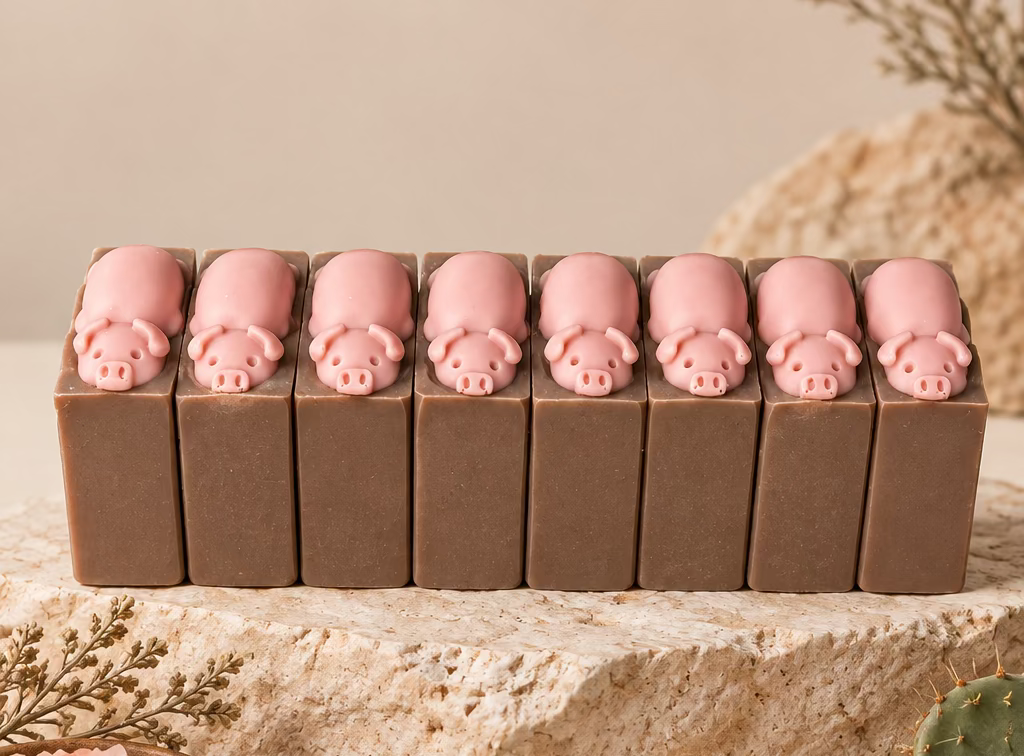 Piggies in the Dirt Tallow Soap with Thieves Blend of Essential Oils