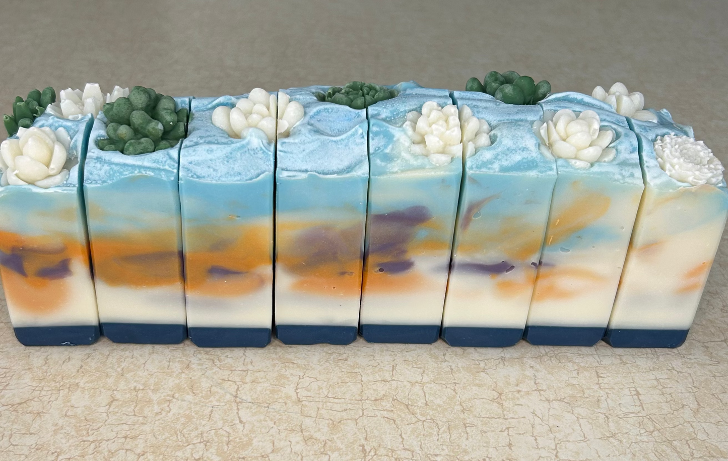 Painted Desert Arizona Themed Tallow Soap with Essential Oils