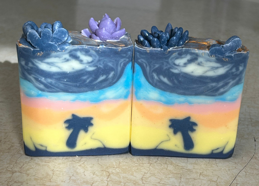 Desert Spell Handmade Tallow Soap | Lavender, Lemongrass & Patchouli | Yellow Lark Soap Co.