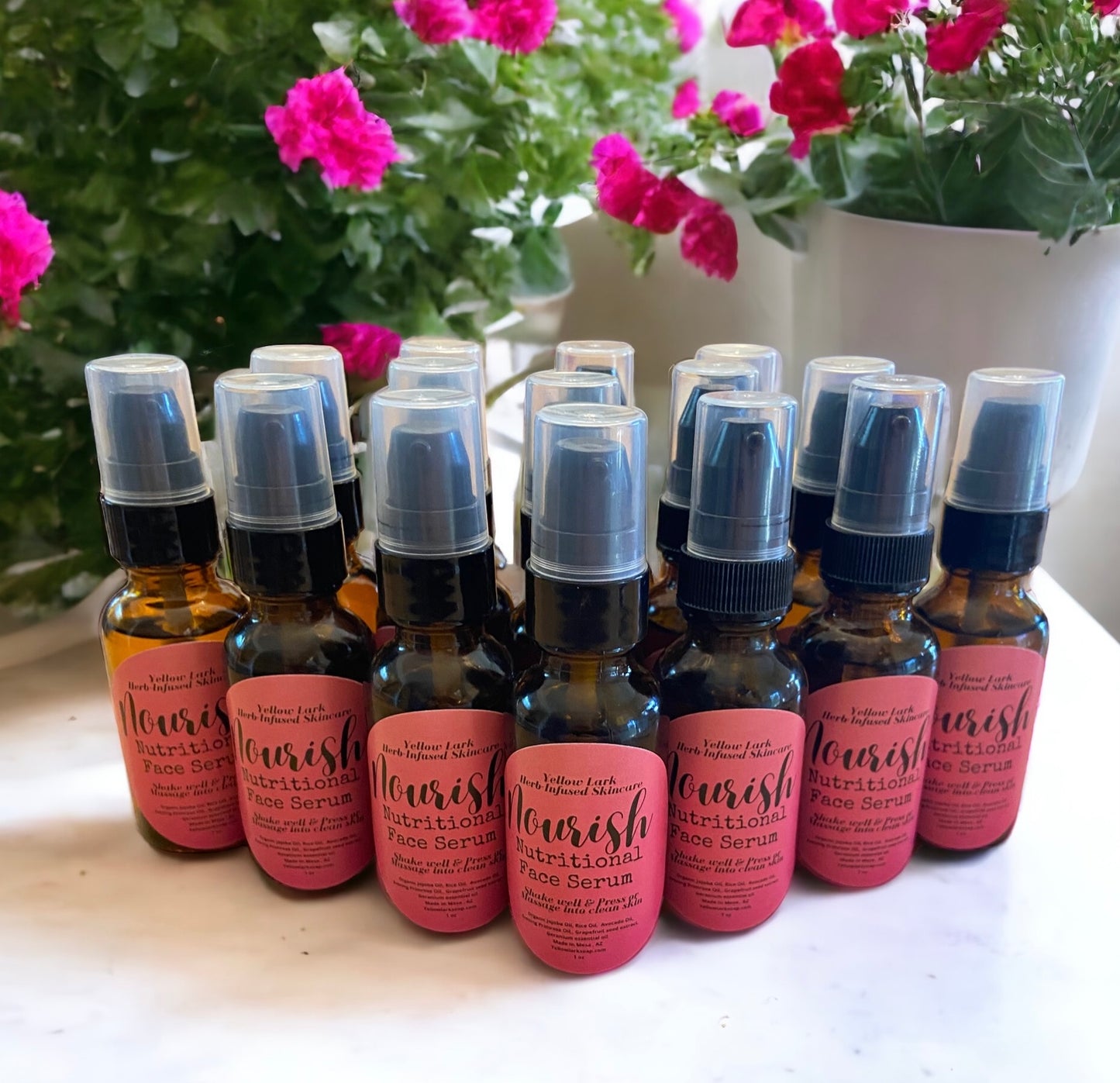 Nourish Skincare Nutritional Face Serum with Geranium Essential Oil
