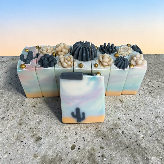 Midnight Desert Bloom Tallow Soap with Lavender, Patchouli  & Sandalwood Essential Oils