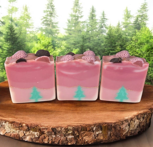 Pine/Strawberry Arizona Soap with Patchouli Essential Oil
