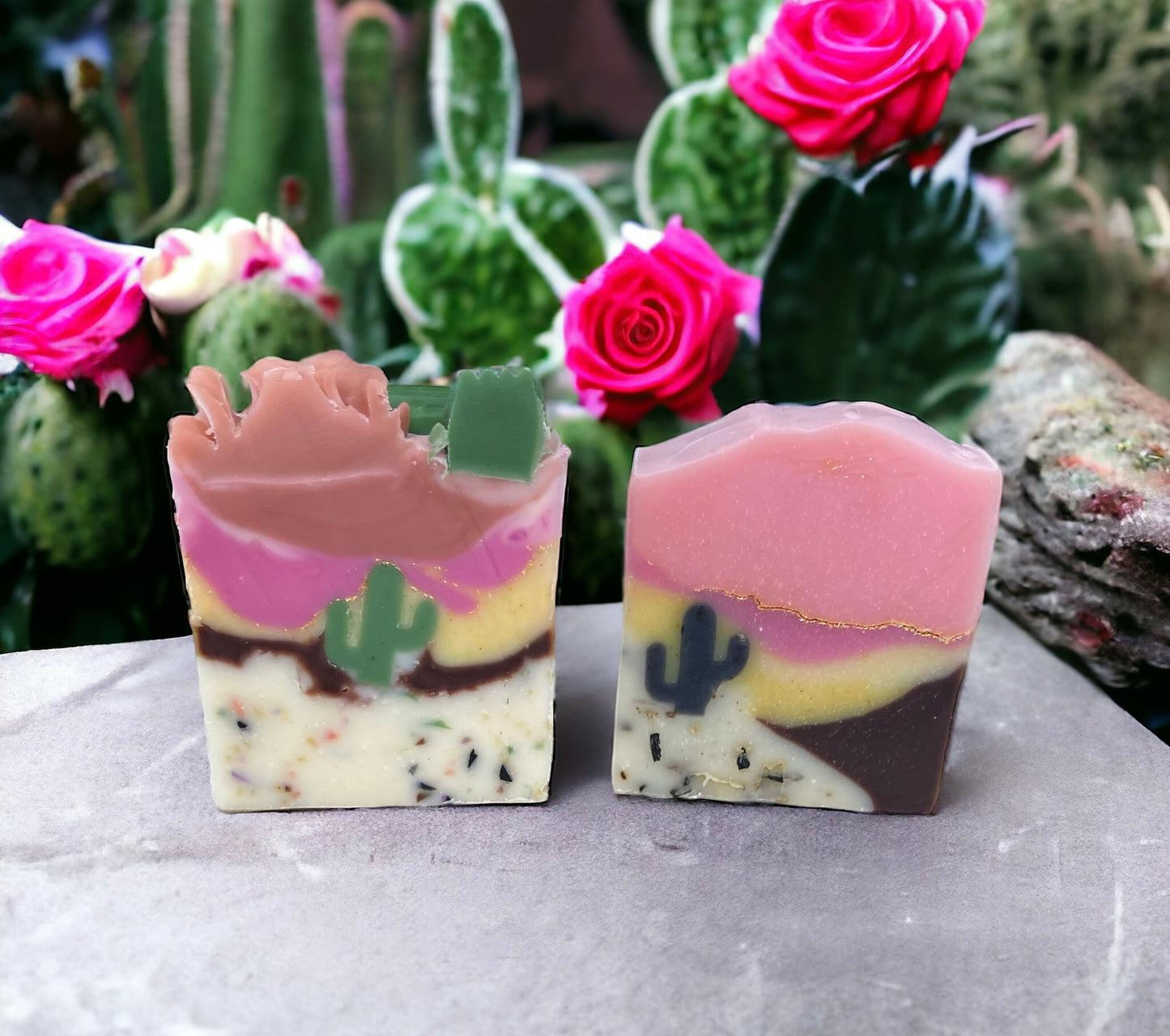 Arizona themed handmade soap gift box for the cactus lovers