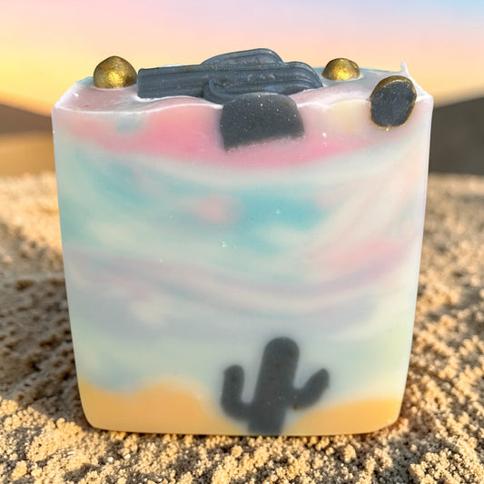Midnight Desert Bloom Tallow Soap with Lavender, Patchouli  & Sandalwood Essential Oils