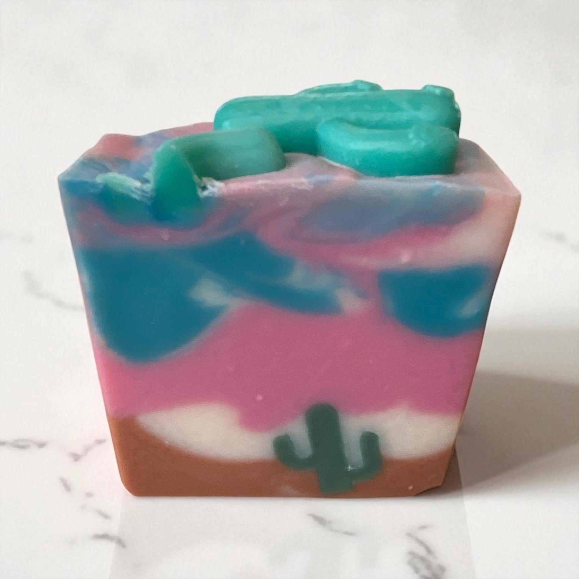 succulents of the month club Soap of the Month Club Arizona Themed Soap with Cactus and Succulents made with Essential Oils
