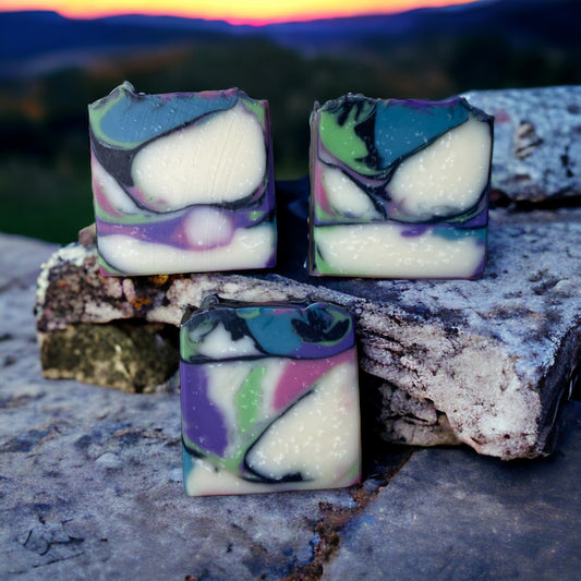 Lavender, Patchouli, and Orange Tallow Soap with Essential Oils