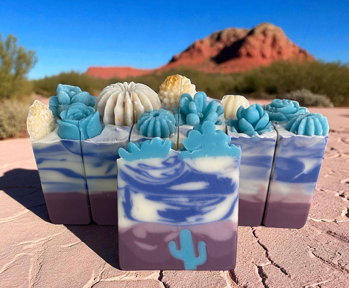 Lavender Hills Arizona Themed Soap with Lavender & Eucalyptus Essential Oils