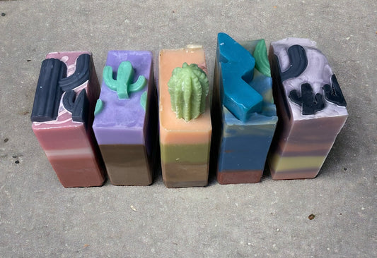 Arizona themed handmade soap gift box for the cactus lovers