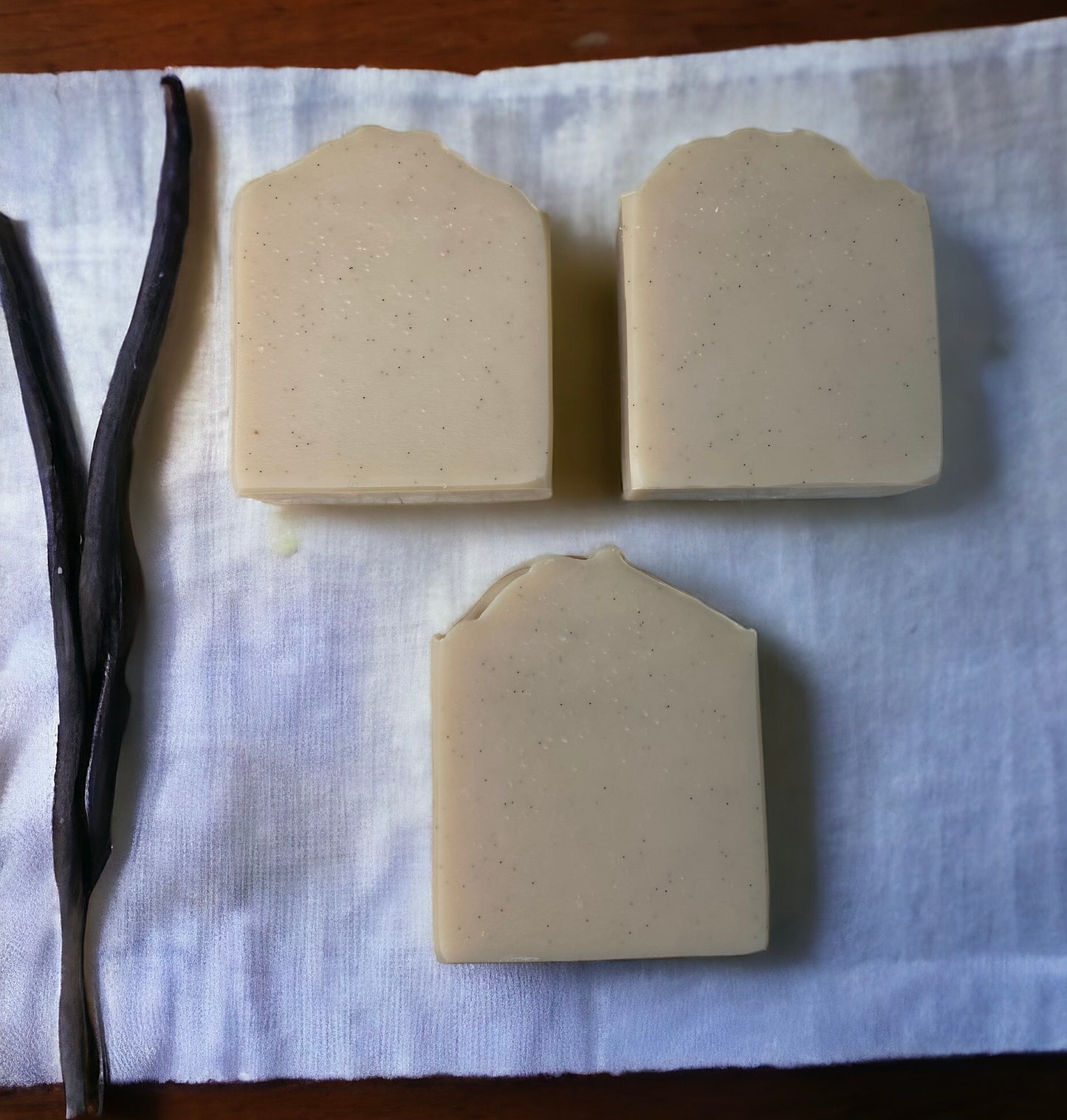 Heavy Cream & Vanilla Bean All Natural Luxury Soap made with Essential Oils