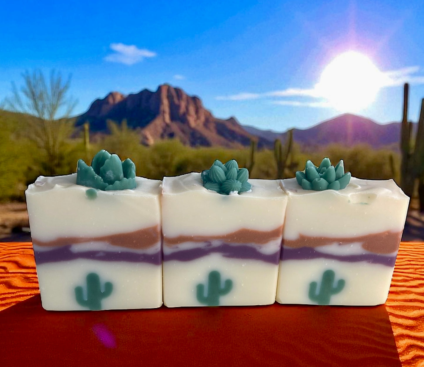 Canyon Calm Arizona Themed Tallow Soap with Lavender & Anise Essential Oils