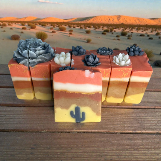 🌵 Red Dawn – Artisan Arizona Desert Themed Soap with Peppermint • Lavender • Eucalyptus • Lemon • Benzoin Essential Oils