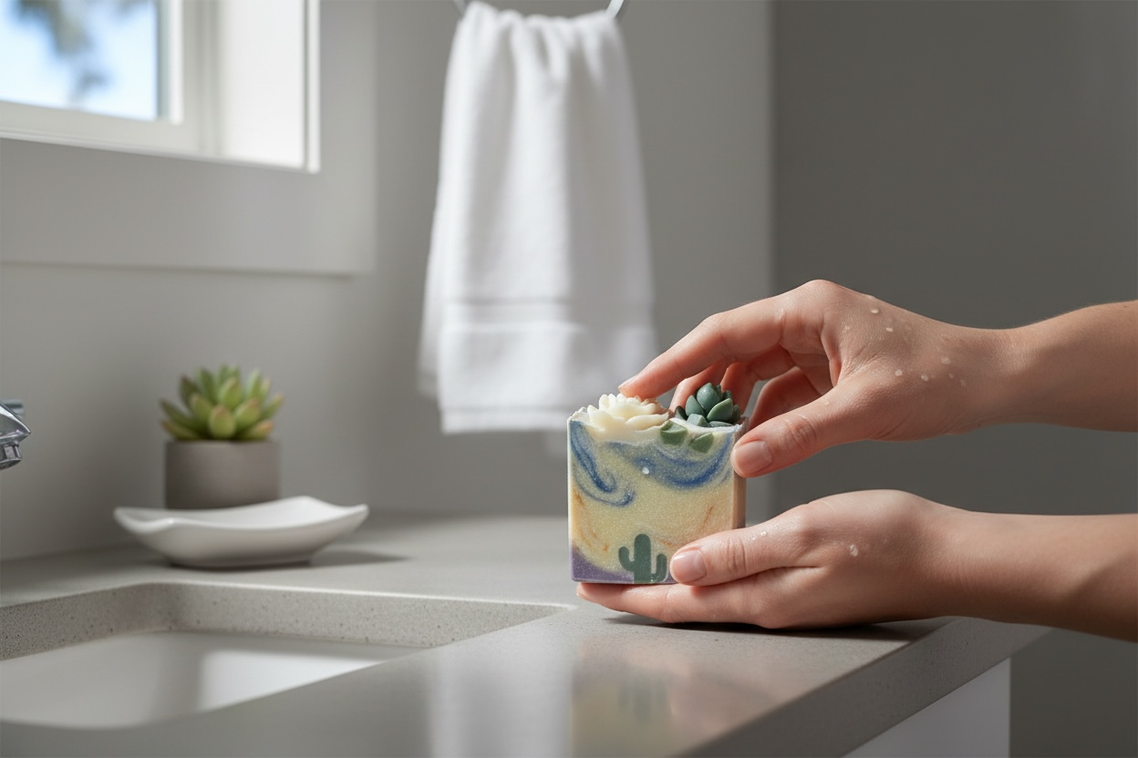 Arizona Desert Tallow Soap with Cedar wood, Frankincense, Geranium, and Lemongrass Essential Oils