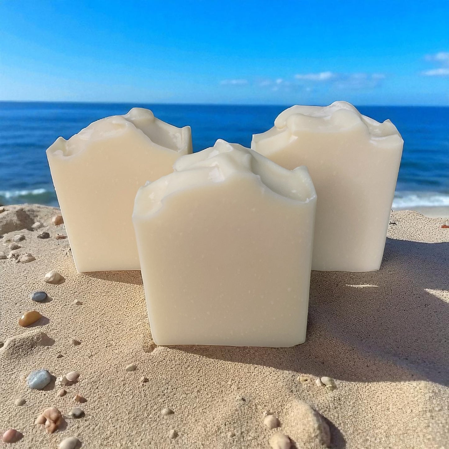 Ocean Salt Water & Tallow Soap with an Essential Oil Blend (Anise, Mint, Lavender, Geranium)