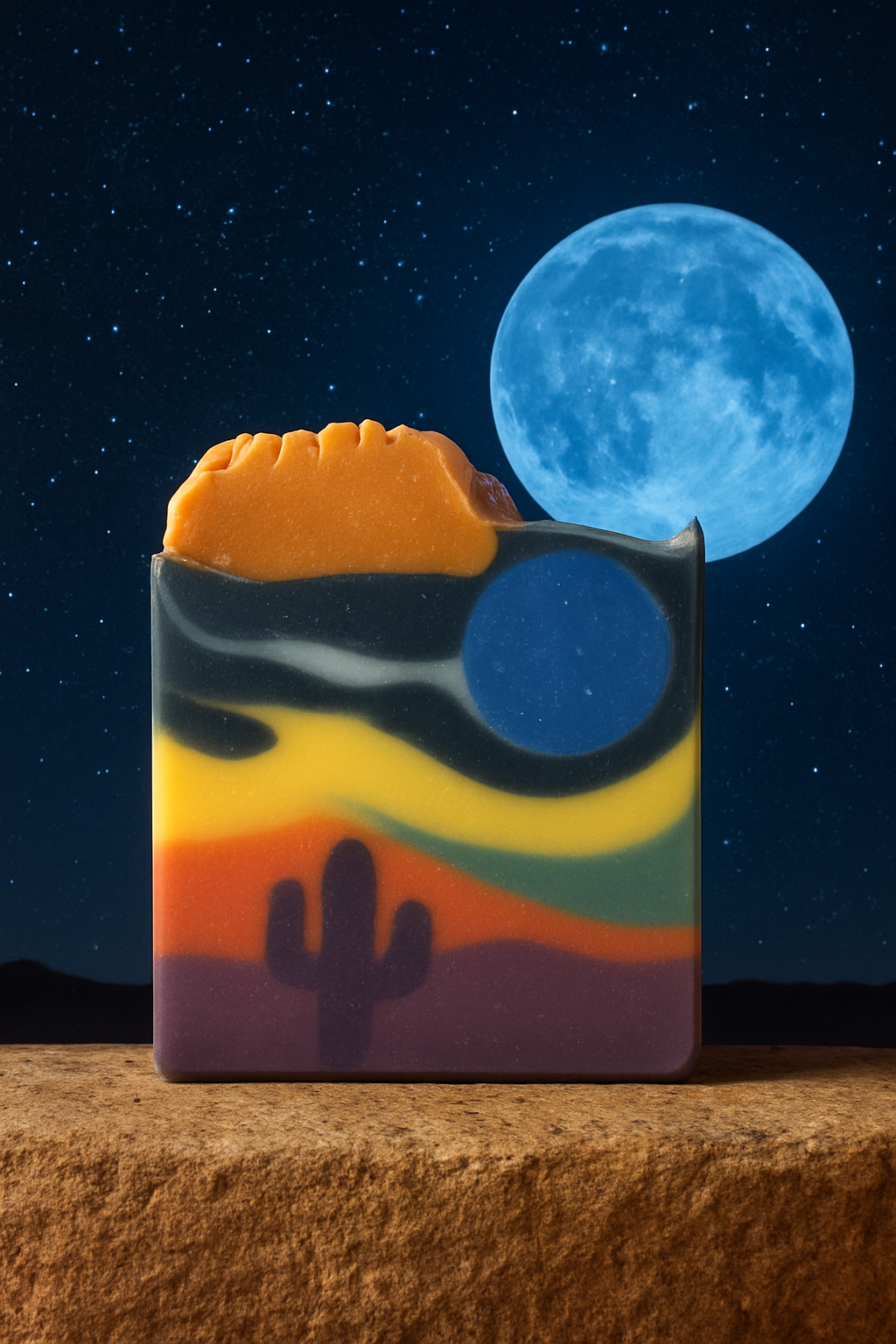 Midnight Mesa Arizona Themed Tallow Soap with Essential Oils