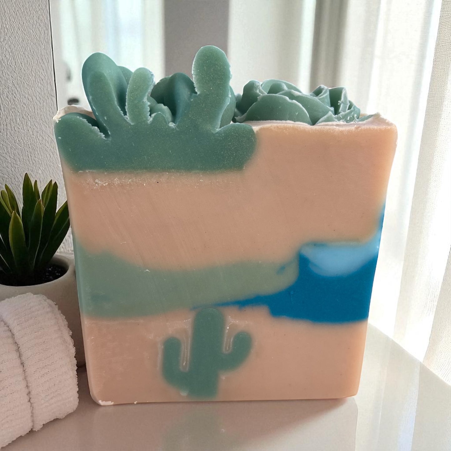 Cactus Breeze Arizona Themed Tallow Soap with Essential Oils