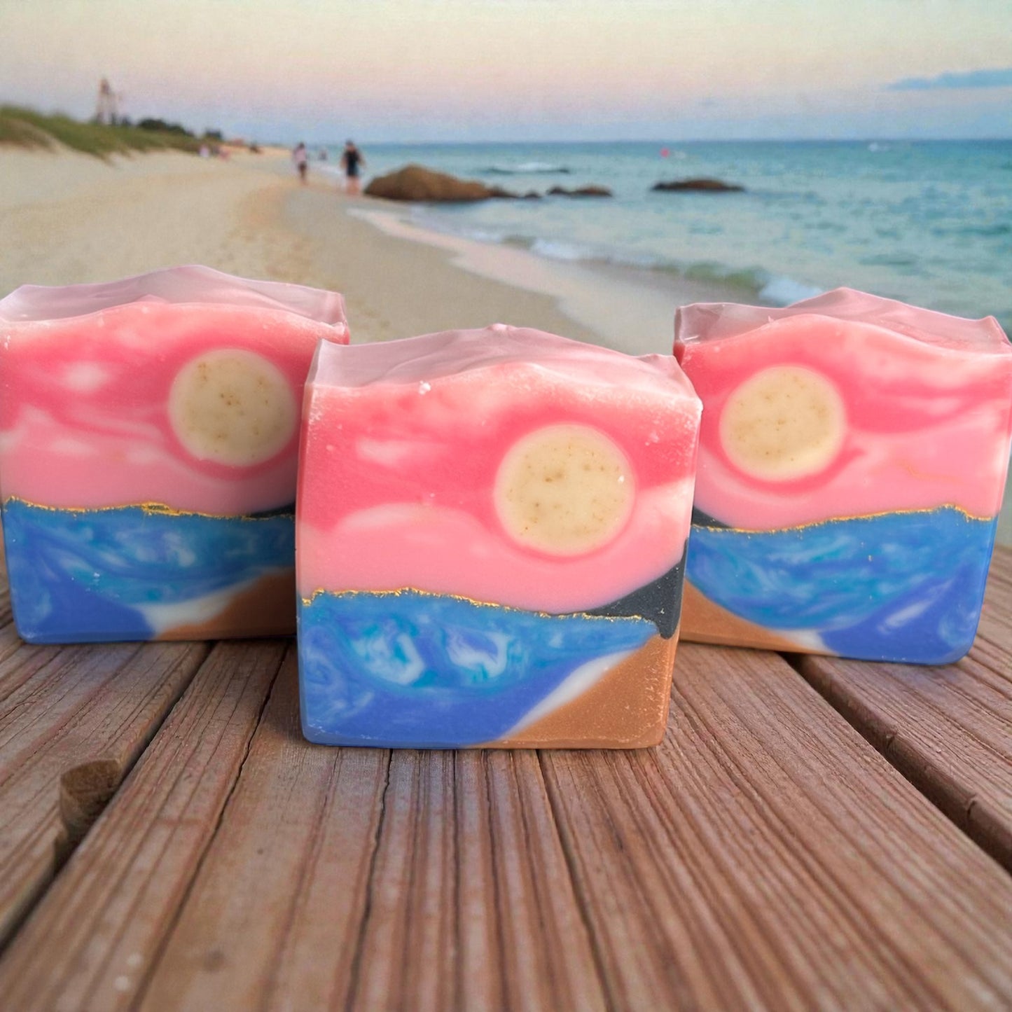 Sunset Dreams Ocean Inspired Tallow Soap with Essential Oils