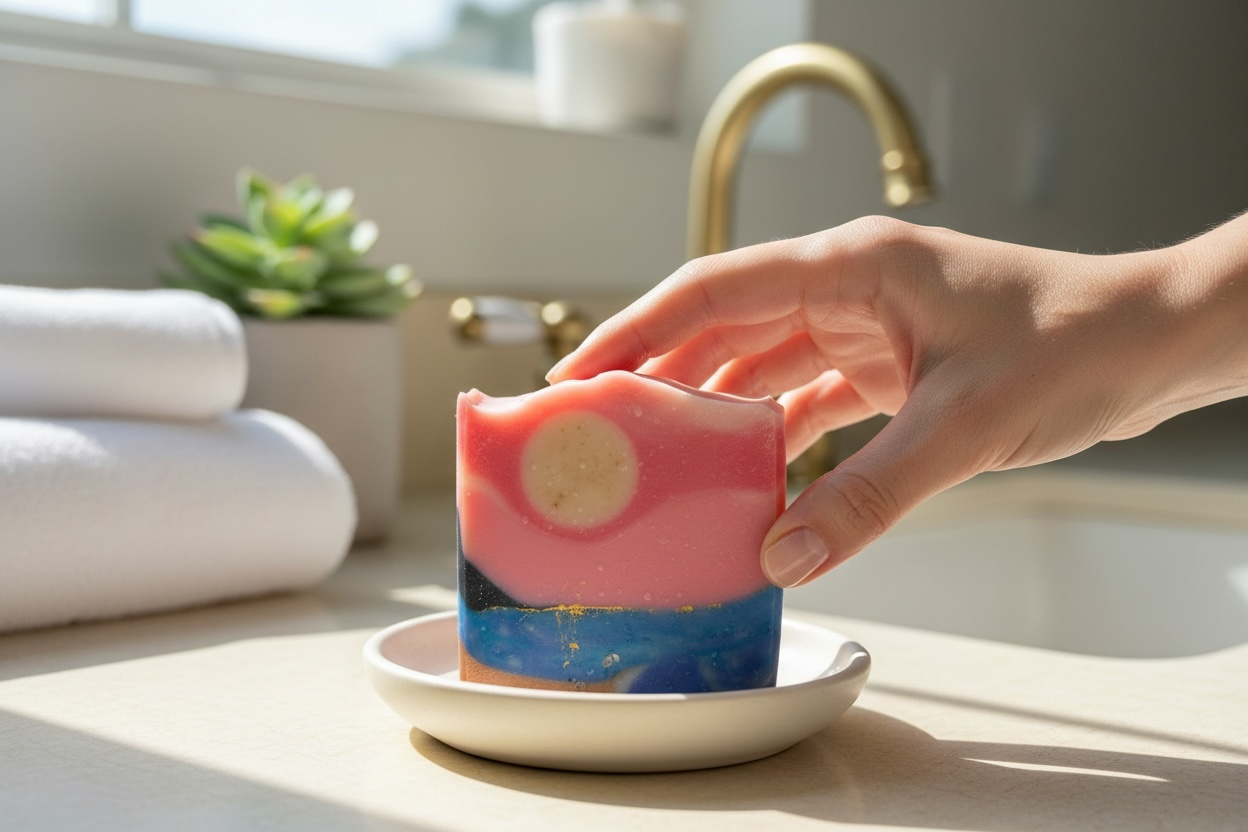 Sunset Dreams Ocean Inspired Tallow Soap with Essential Oils