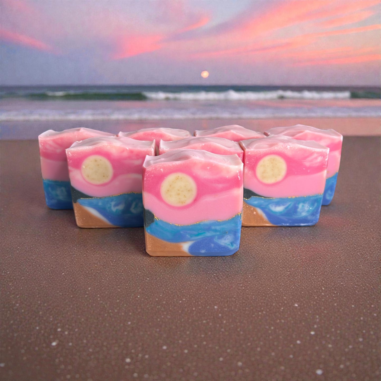Sunset Dreams Ocean Inspired Tallow Soap with Essential Oils