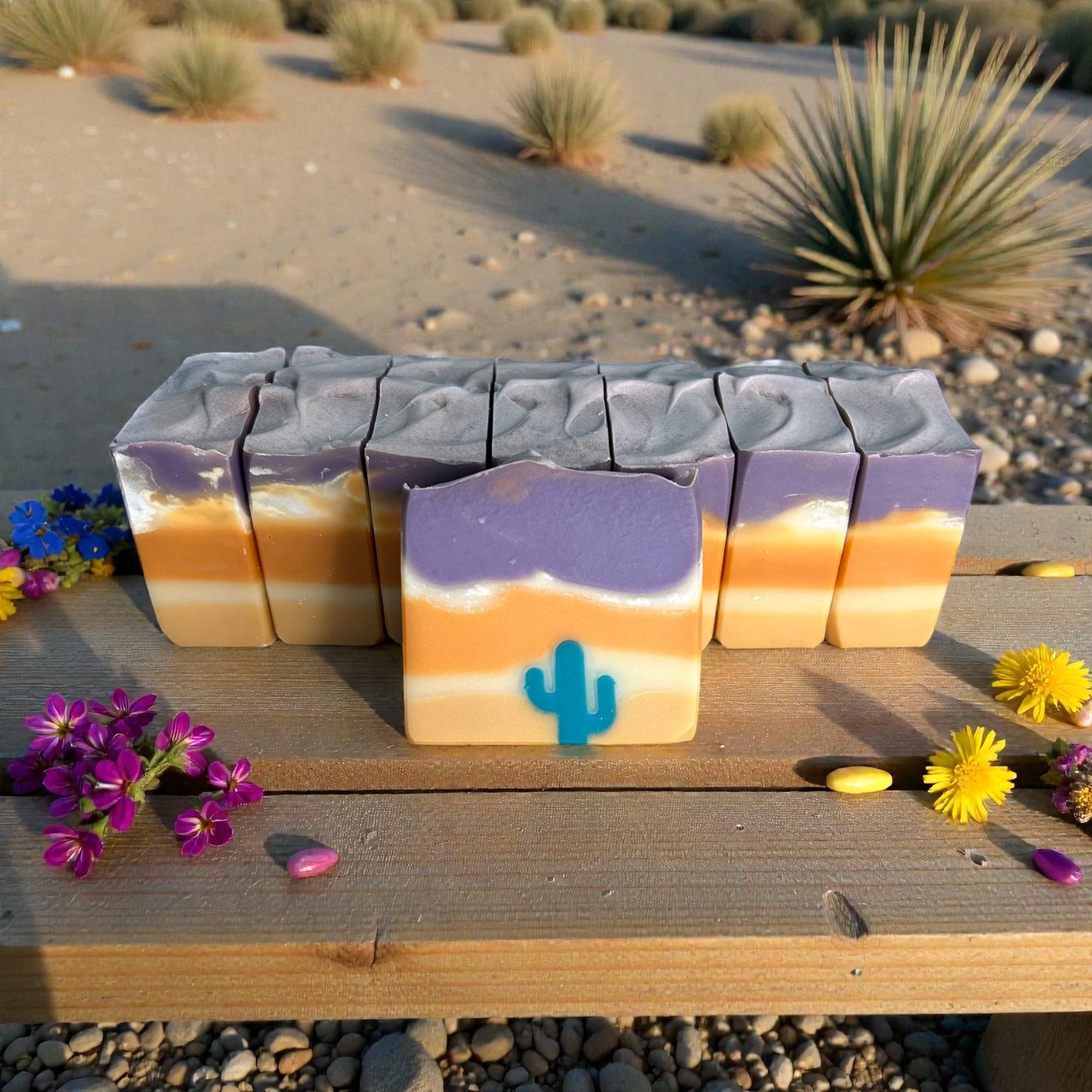 Sunrise in the Sonoran~Arizona Desert Inspired Tallow Soap