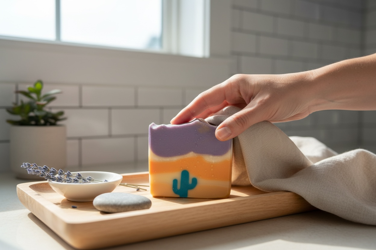 Sunrise in the Sonoran~Arizona Desert Inspired Tallow Soap