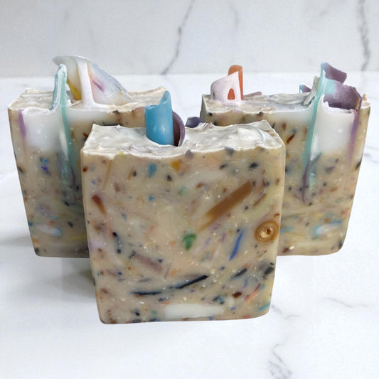 Zero Waste Confetti Tallow Soap with Essential Oils