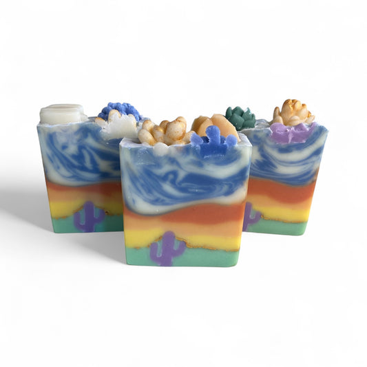 “Get Grounded” Arizona Themed Tallow Soap with a Grounding Essential Oil Blend