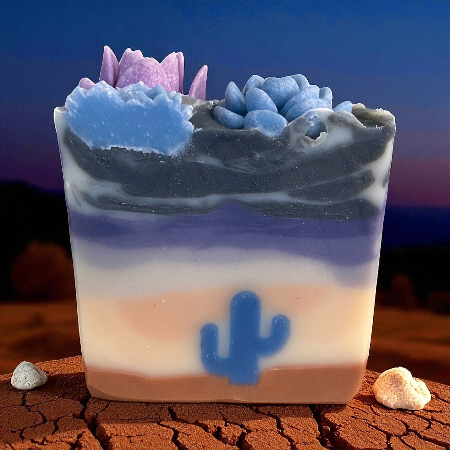 Twilight Desert Arizona Themed Tallow Soap with Essential Oils