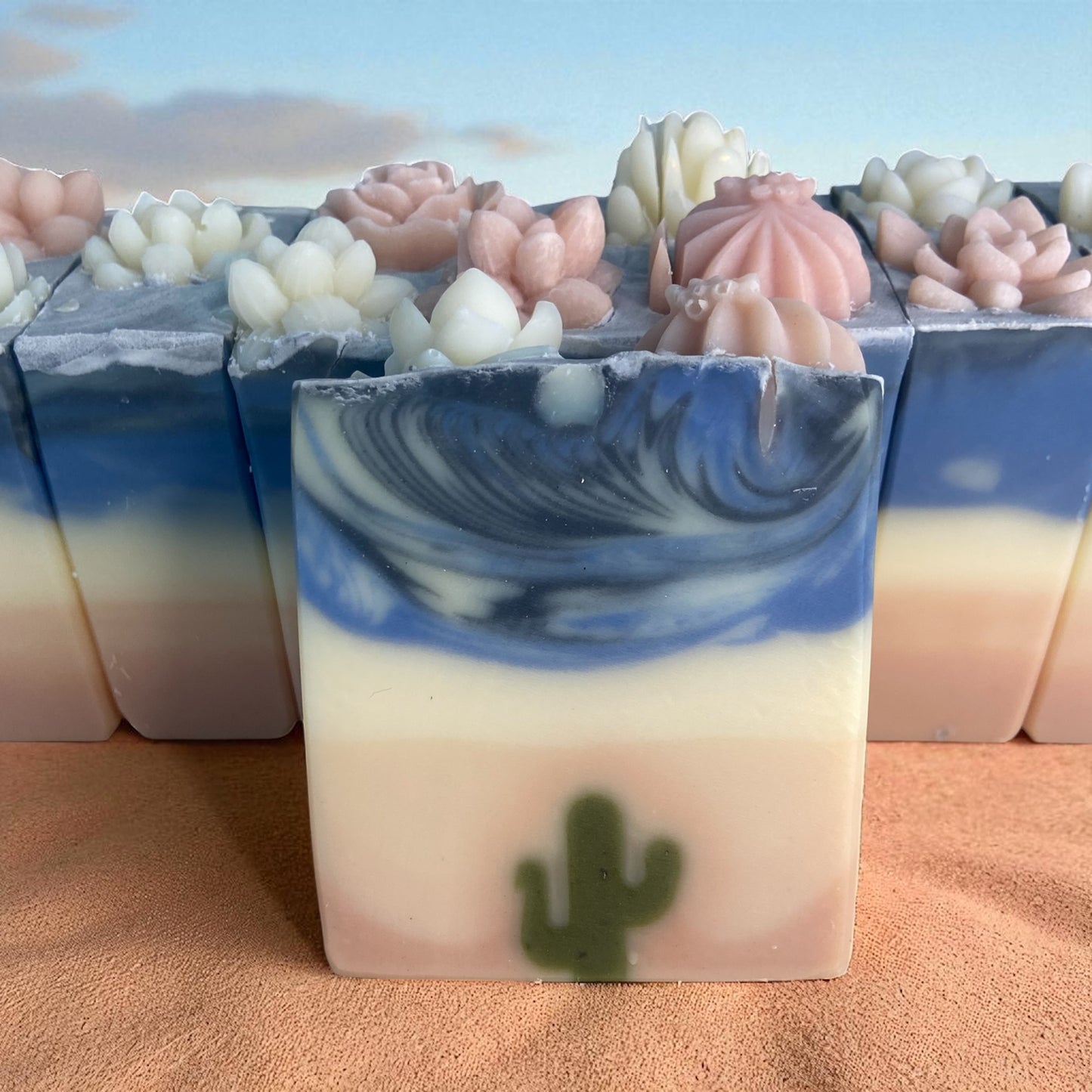 Desert Bloom Arizona Themed Tallow Soap with Essential Oils