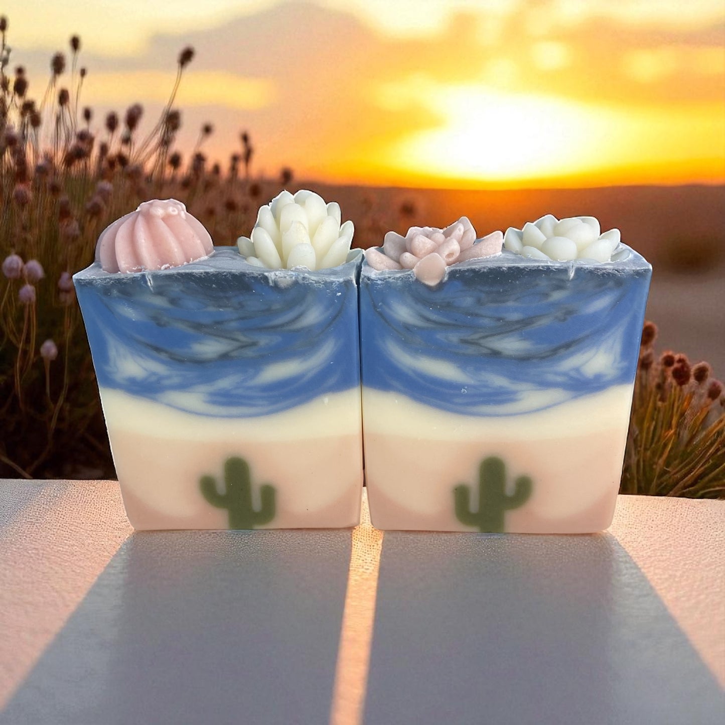 Desert Bloom Arizona Themed Tallow Soap with Essential Oils