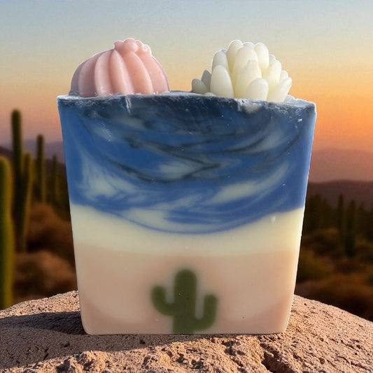 Desert Bloom Arizona Themed Tallow Soap with Essential Oils