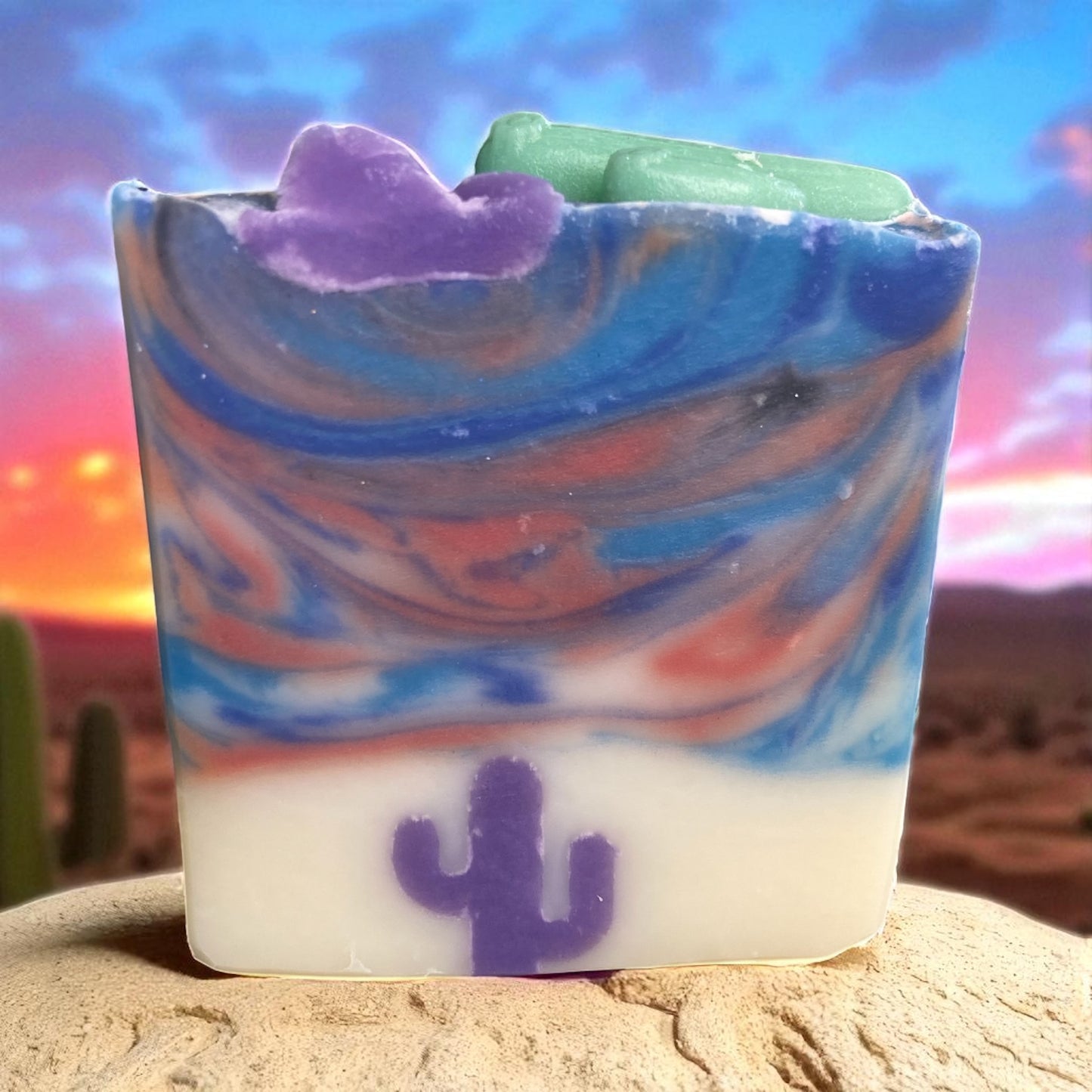 Lavender Sunrise Tallow Soap with Essential Oils