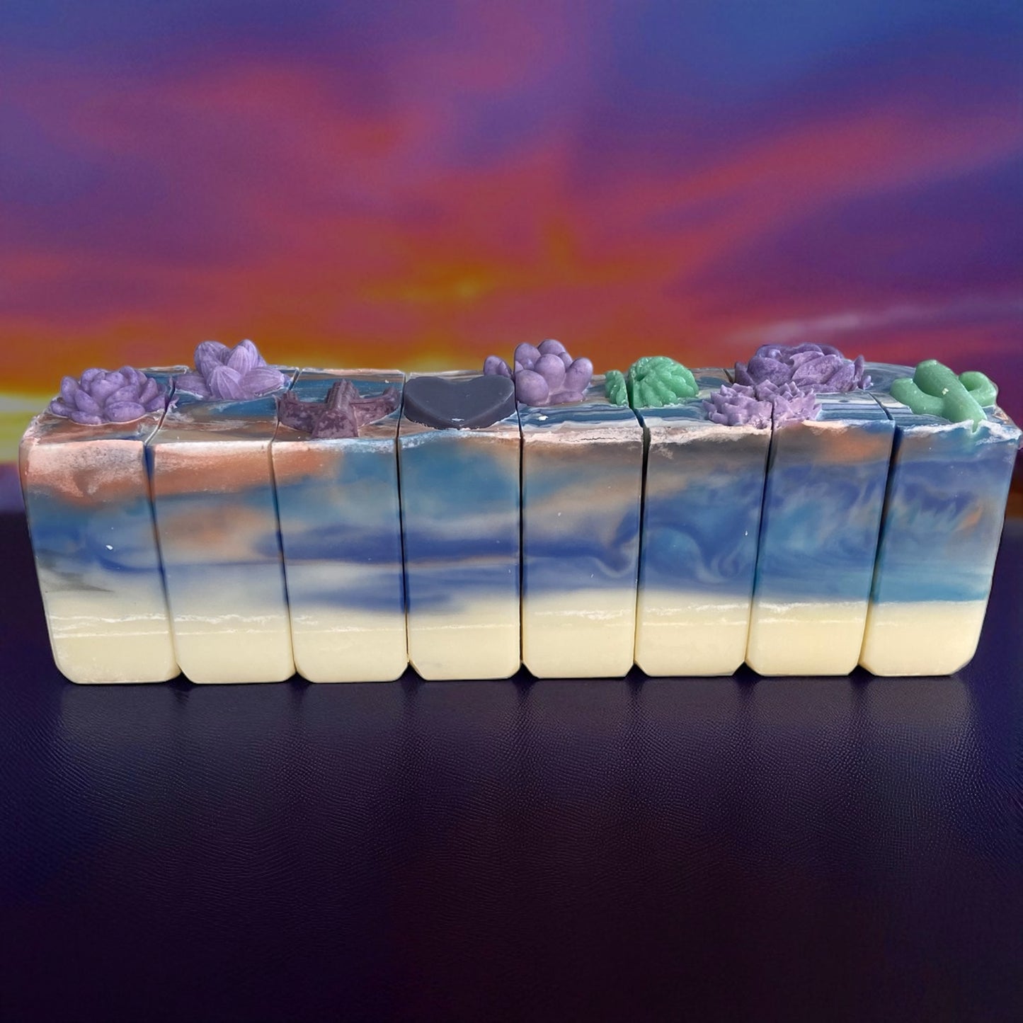 Lavender Sunrise Tallow Soap with Essential Oils