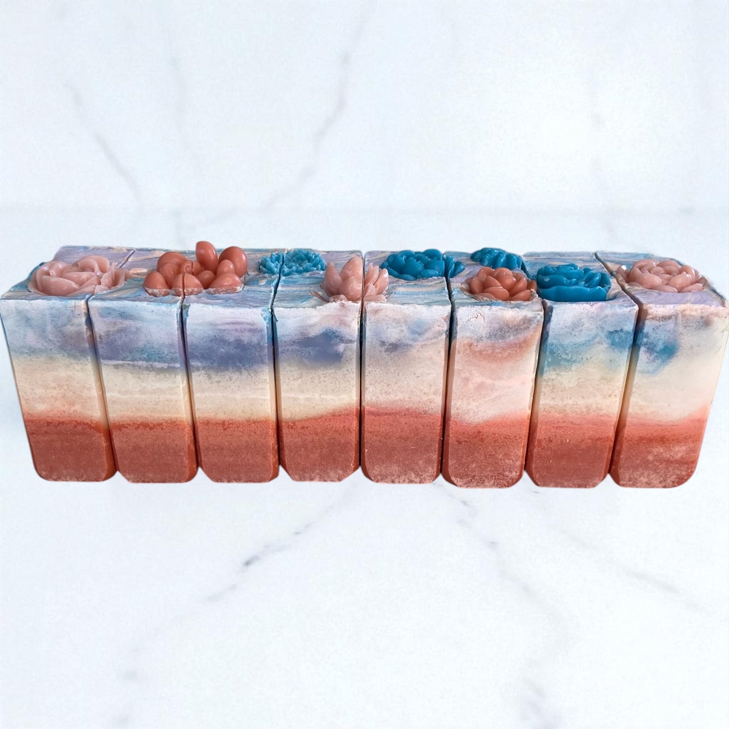 Turquoise Skies Arizona Themed Tallow Soap with Essential Oils