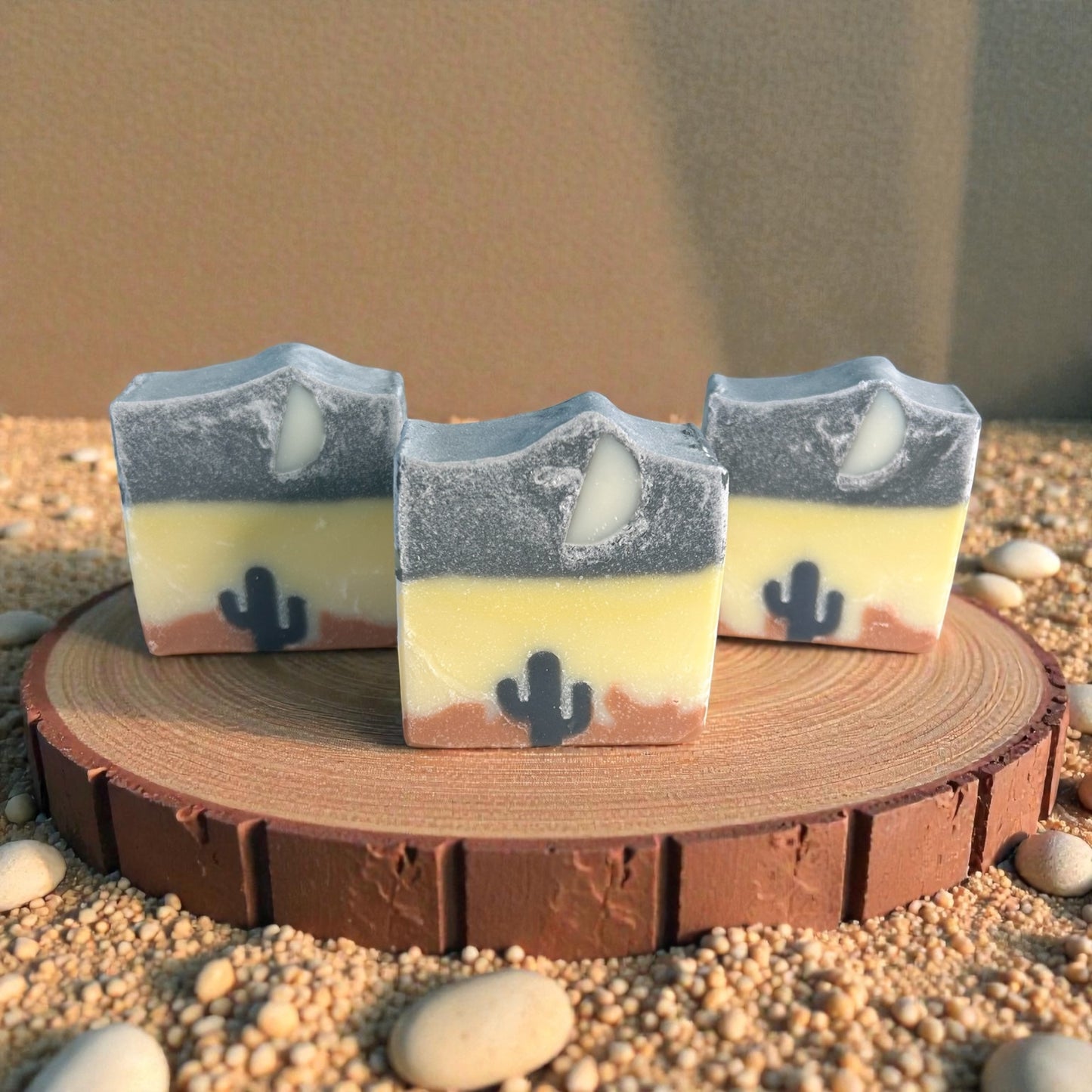 Mystical Moonrise Arizona Themed Tallow Soap with Lemongrass, Frankincense, Cedar wood, & Patchouli  Essential Oils