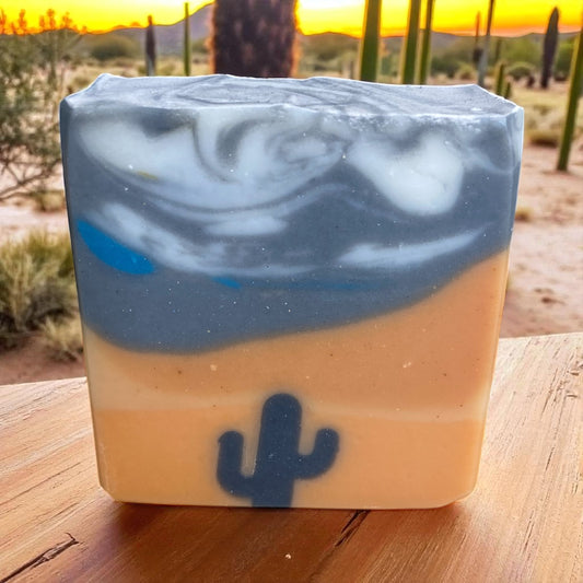 Arizona Desert Tallow Soap Lightly Scented with Lavender, Tea Tree, and Orange Essential Oils